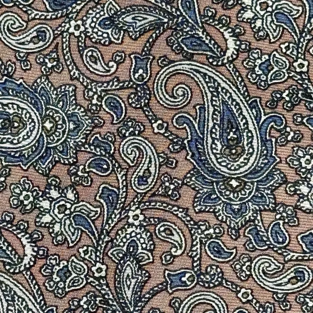 COUNTESS MARA Men's Silk Tie - Pink Blue White Paisley 55